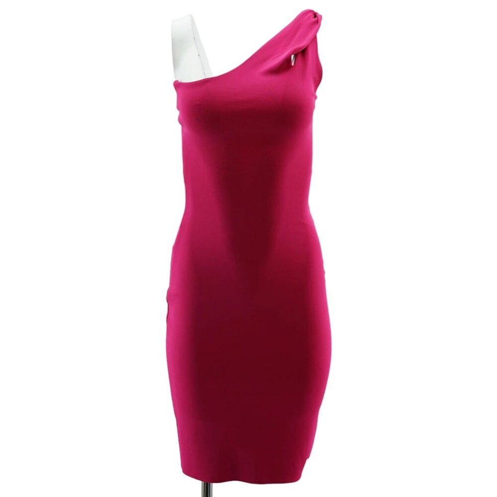 Cushnie Et Ochs Pink One-Shoulder Cocktail Dress